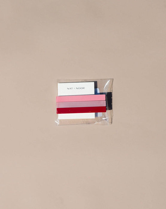 Evie Metal Acetate Hair Clips | Rose Color
