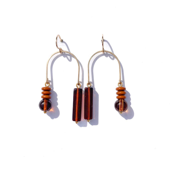 Swing Earrings / Mocha