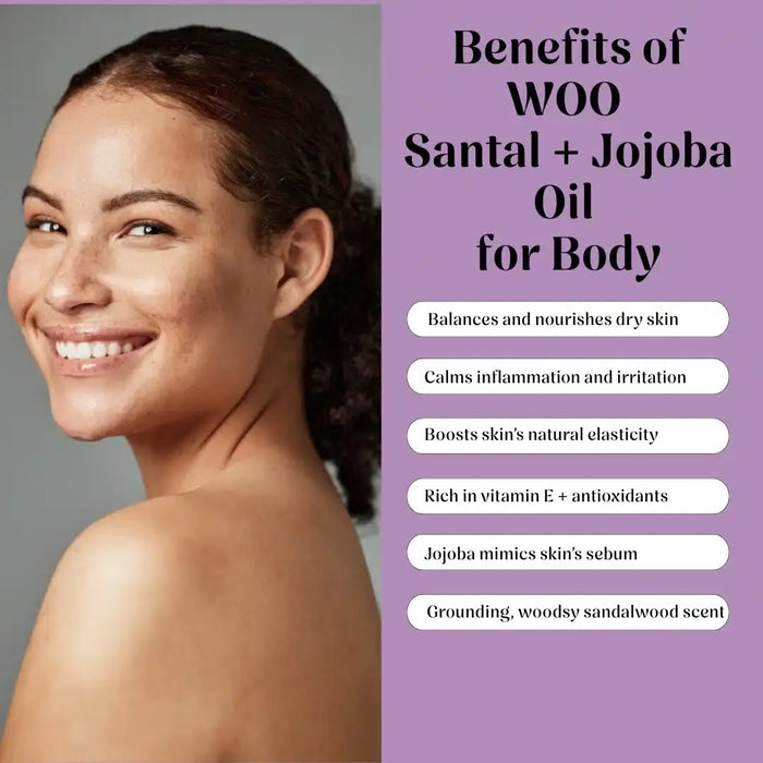 Santal + Jojoba Oil, 100% Organic