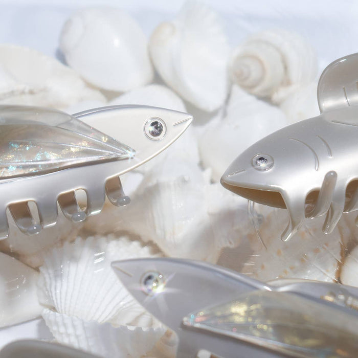 Flying Fish Silver Claw w/ Rhinestone