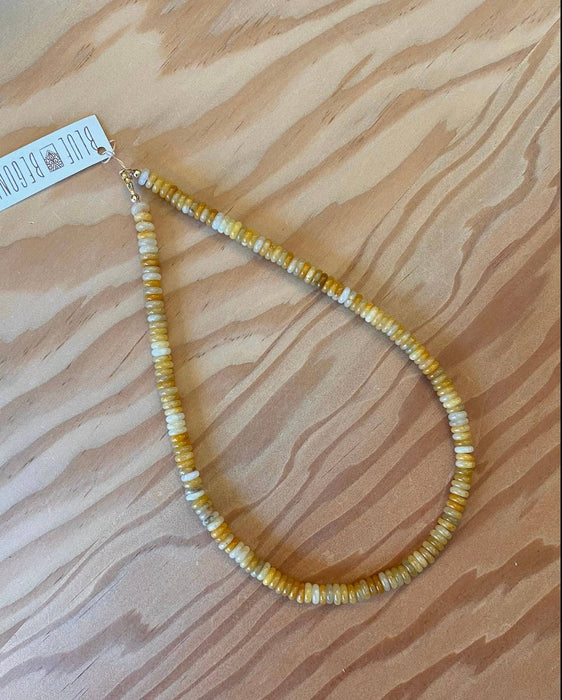 Honey Jade Beaded Necklace