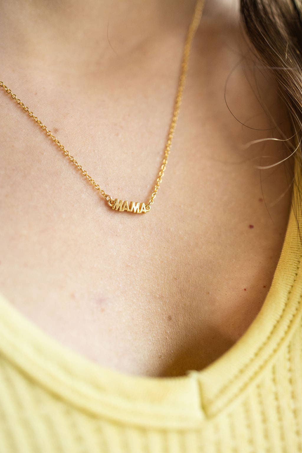 Mama Mother's Day Necklace in Gold Filled