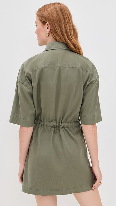 Utility Twill Mini Shirtdress
