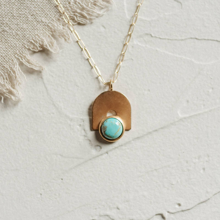 Bali Necklace / Turquoise / Demi-Fine Gold