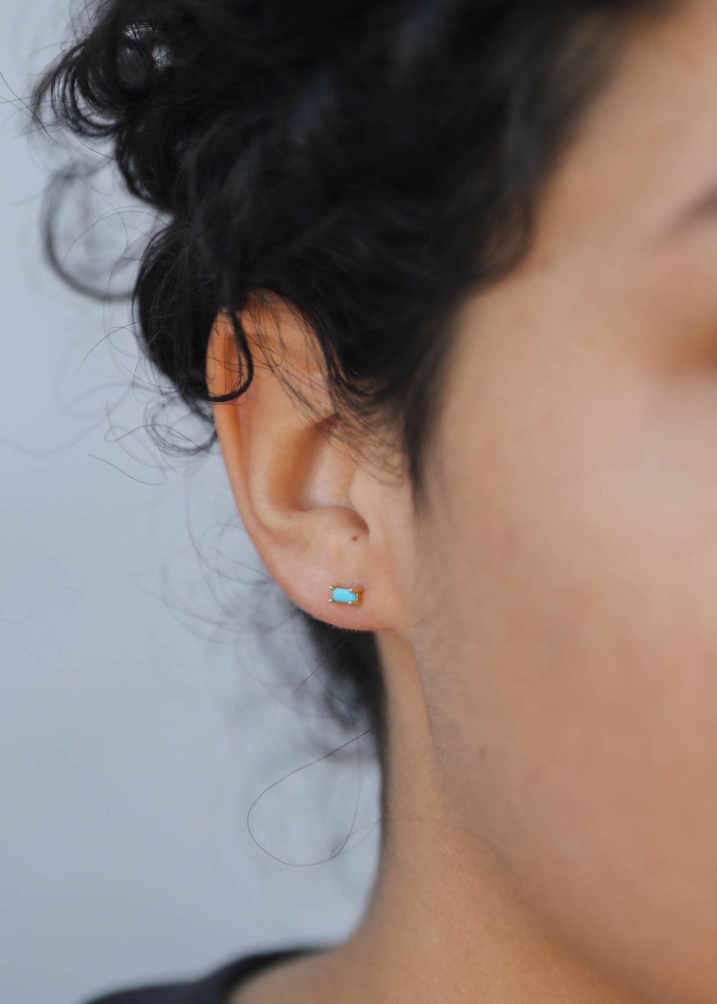 Baguette - Turquoise - Earring