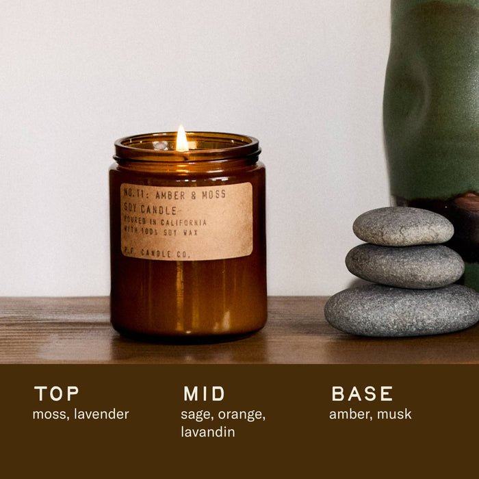 Amber & Moss Soy Candle