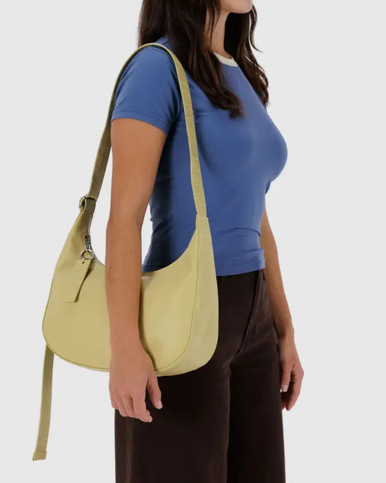 Baggu Medium Recycled Leather Crescent Bag
