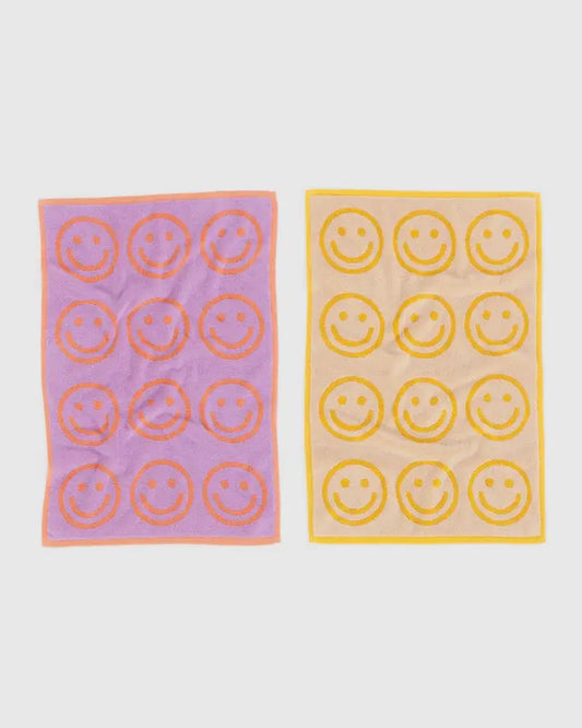 Hand Towel Set of Two - Happy Lilac Marigold