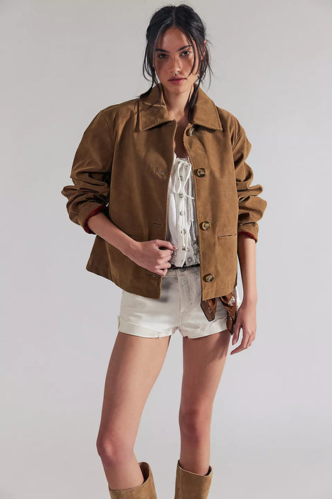 Hera Vegan Suede Jacket