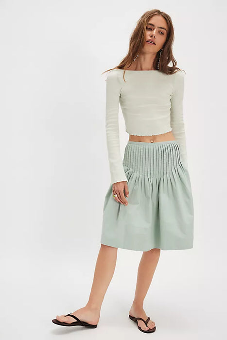 Peyton Pintuck Midi Skirt
