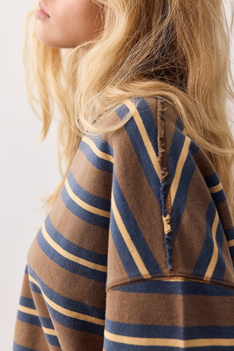 Palm Springs Striped Pullover | Army Combo