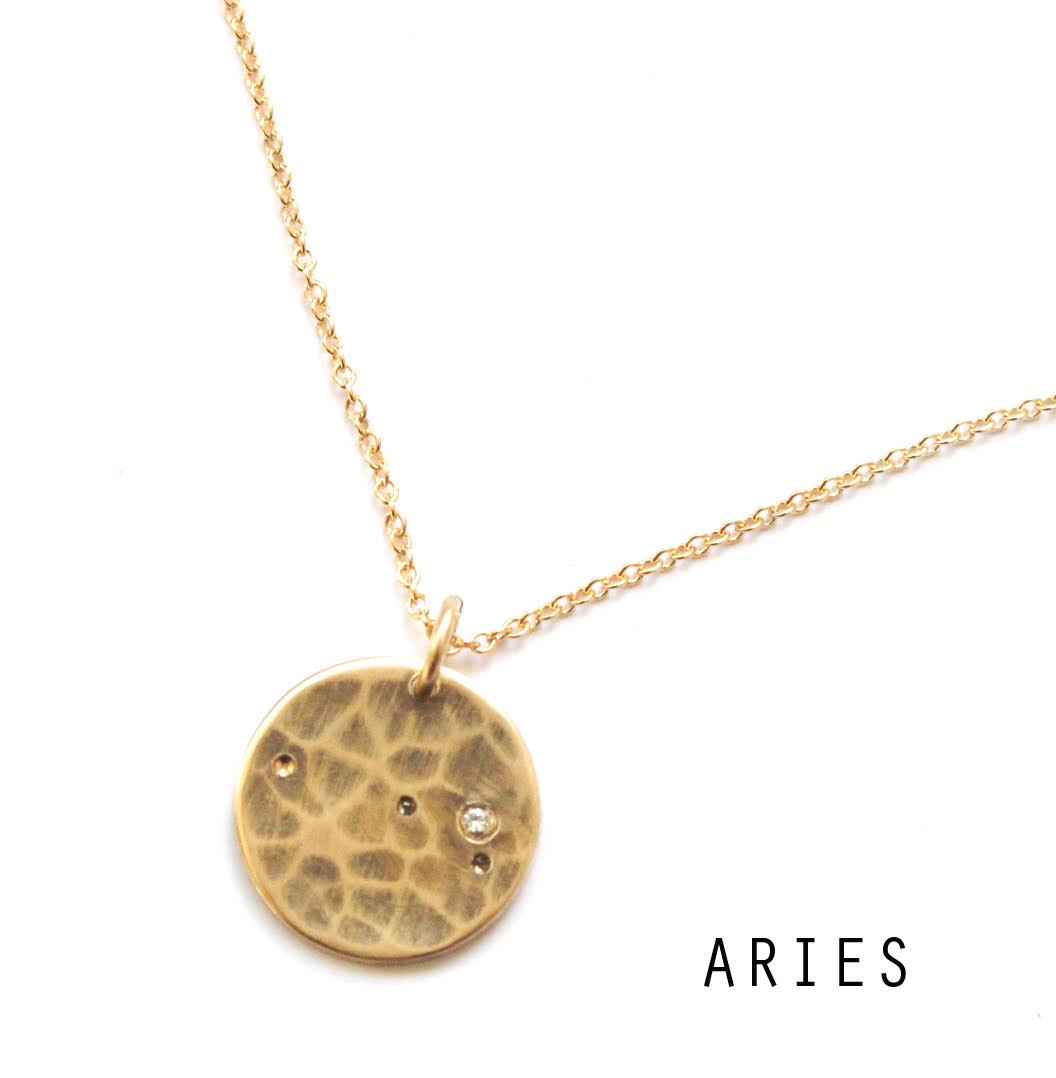 Aries Zodiac Necklace.