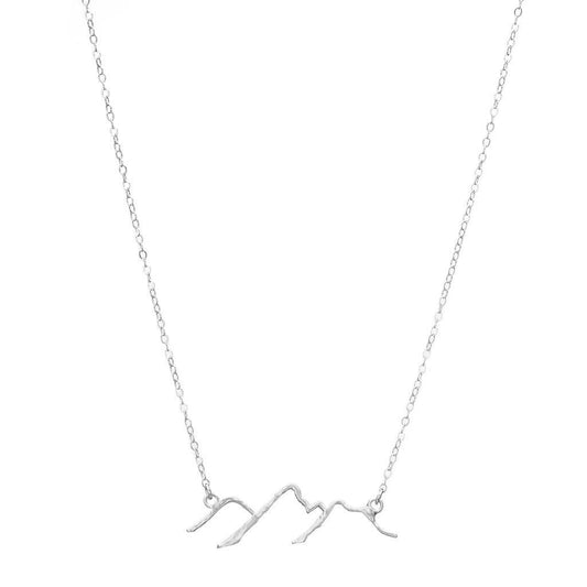 Silver Plate - Mountain Necklace