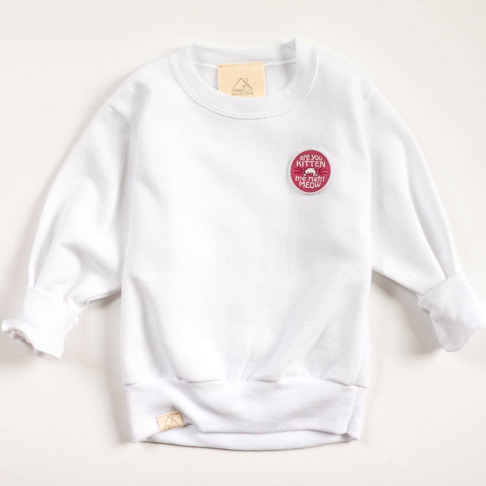 Are You Kitten Me Right Meow Sweatshirt (Sizes 2T-16Y)