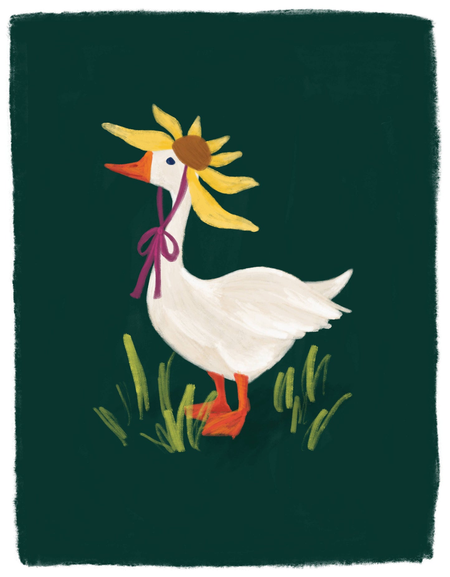 Garden Goose Art Print