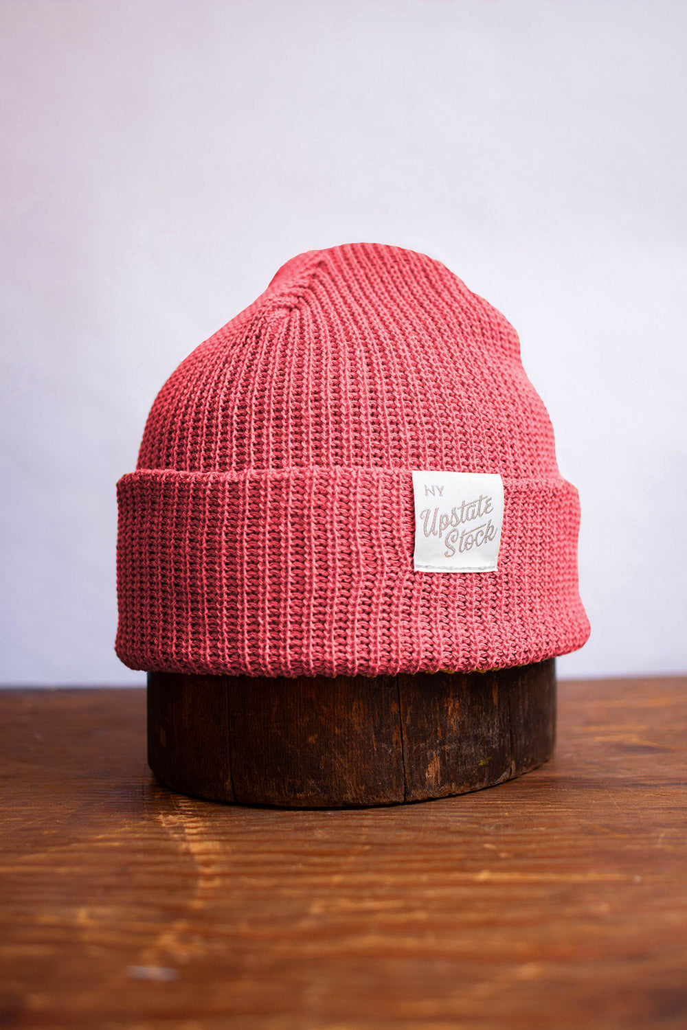 Coral Super Fine Upcycled Cotton Watchcap