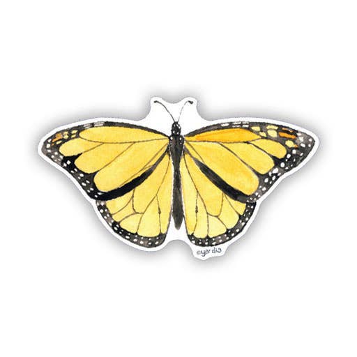 Monarch Butterfly - Watercolor Nature Sticker