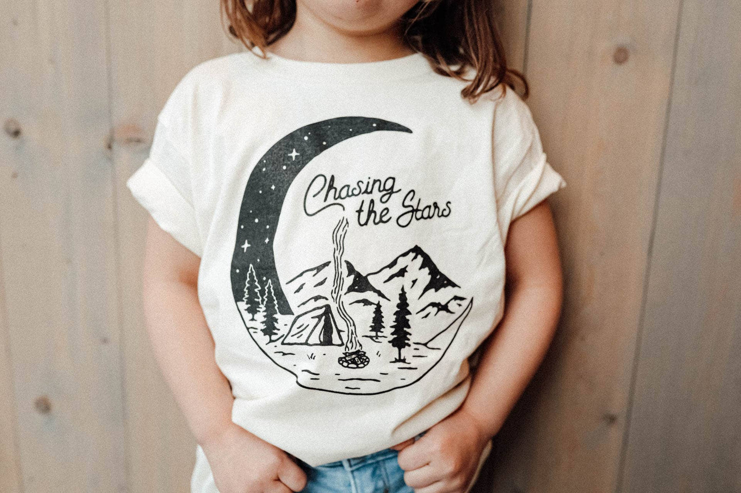 Chasing the Stars Toddler Tee - Natural