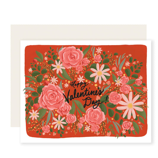 Floral Valentine | Valentine's Day Card | Classic Flower