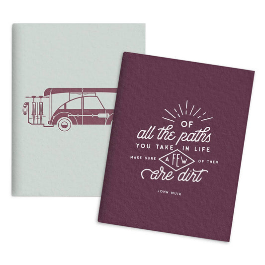 Adventure and Dirt Paths Set of 2 Pocket Notebooks