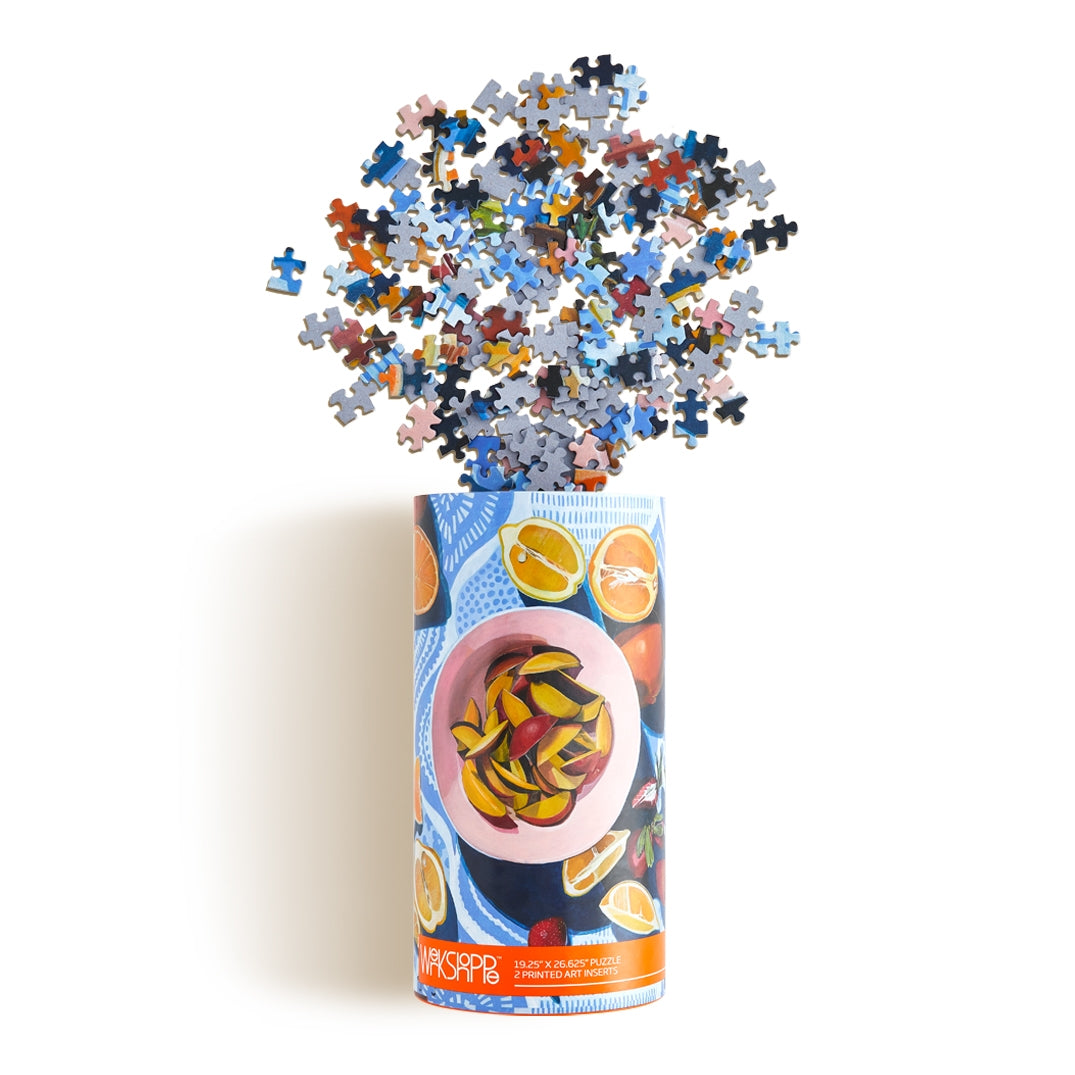 Picnic Citrus Fruit Still Life | 1000 Piece Jigsaw Puzzle