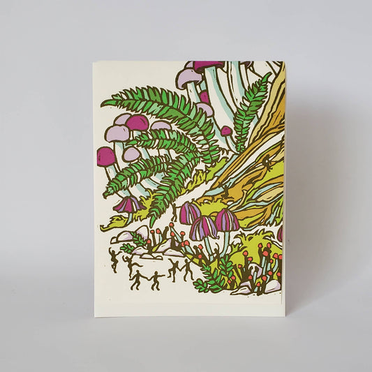 Come Dance in the Forest / Birthday Mushroom Greeting Card