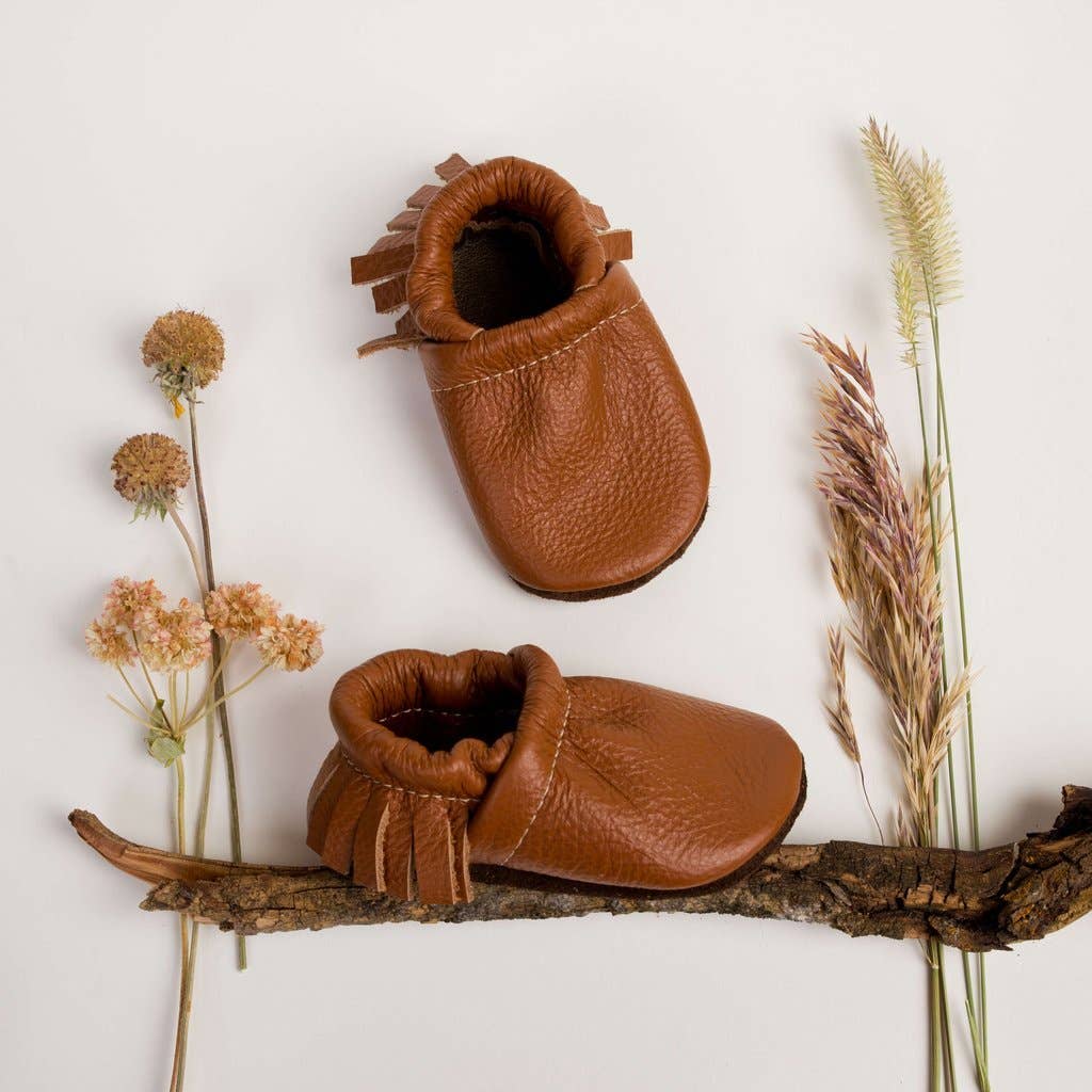 Sienna Moccasins Leather Baby Boy Booties & Toddler Shoes