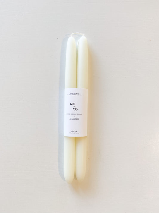 Natural White Taper Candle