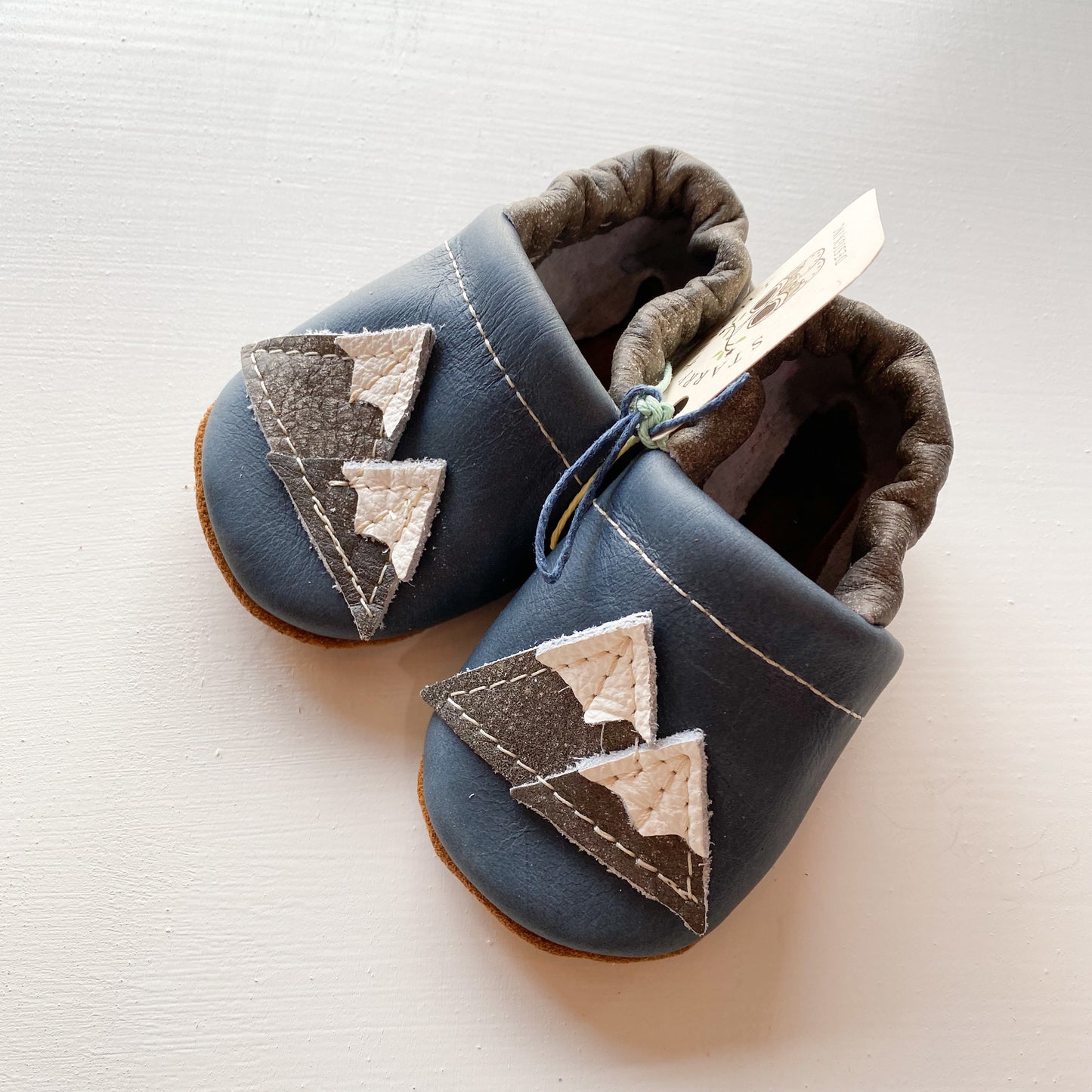Shoes with Designs - Denim mtns  in Navy