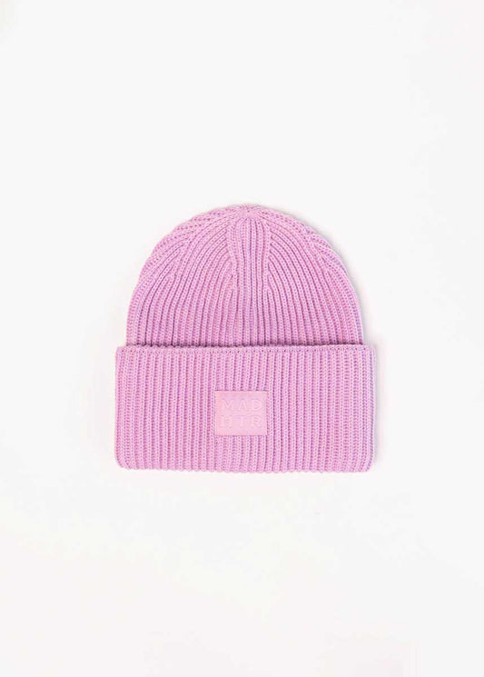 Adult Mad Hatter Ribbed Knit Beanie - Orchid
