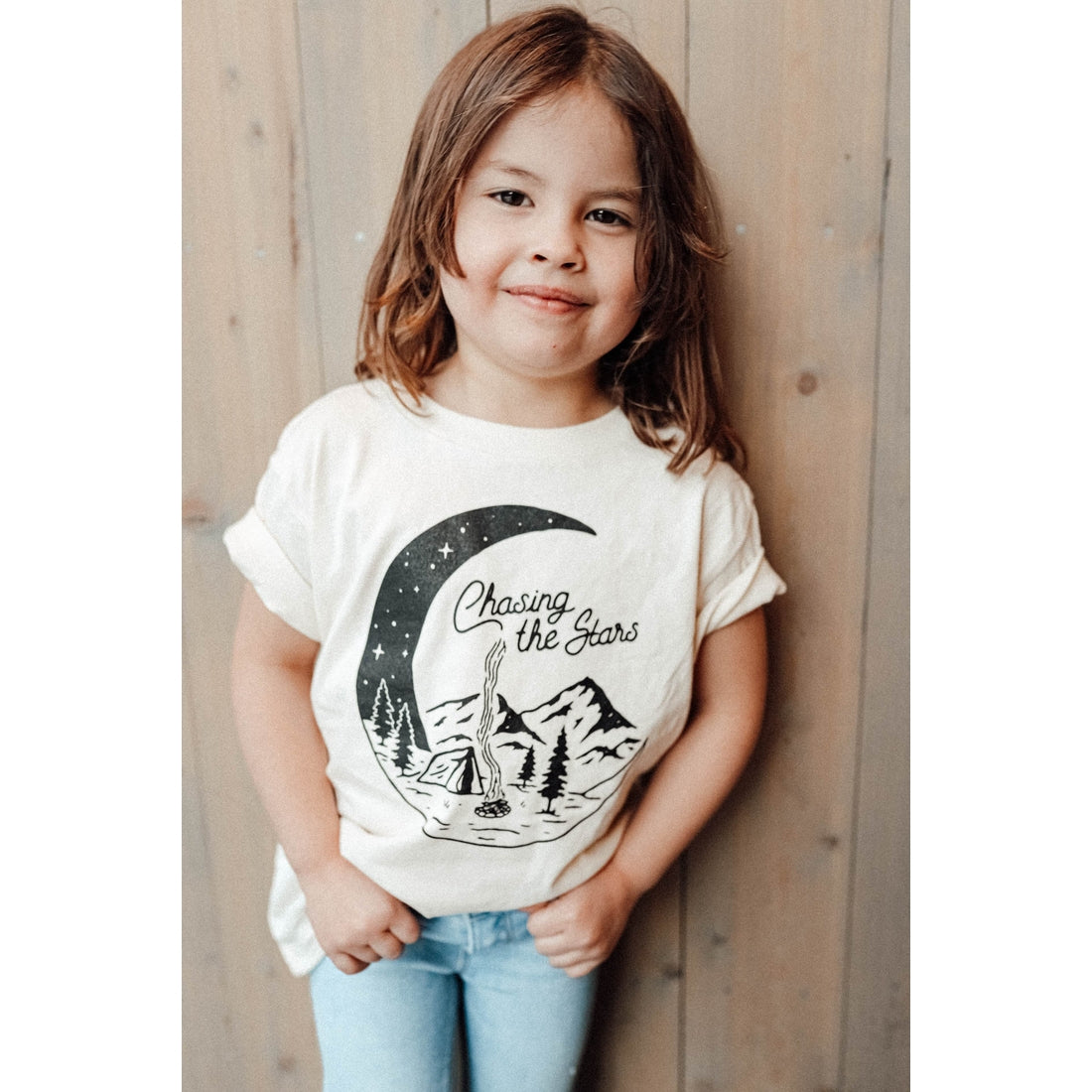 Chasing the Stars Toddler Tee - Natural