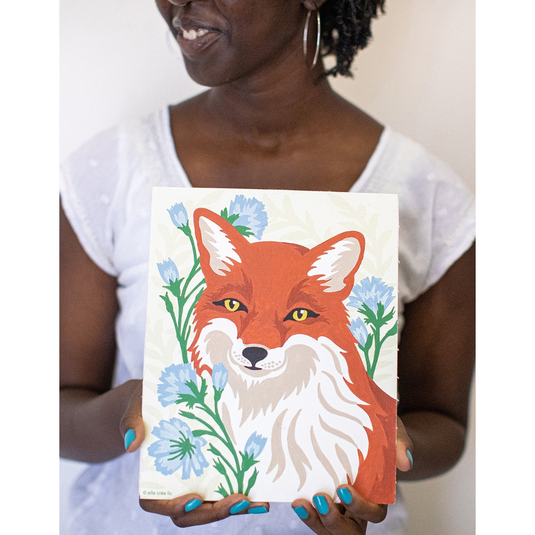 Fox with Chicory Paint-by-Number Kit