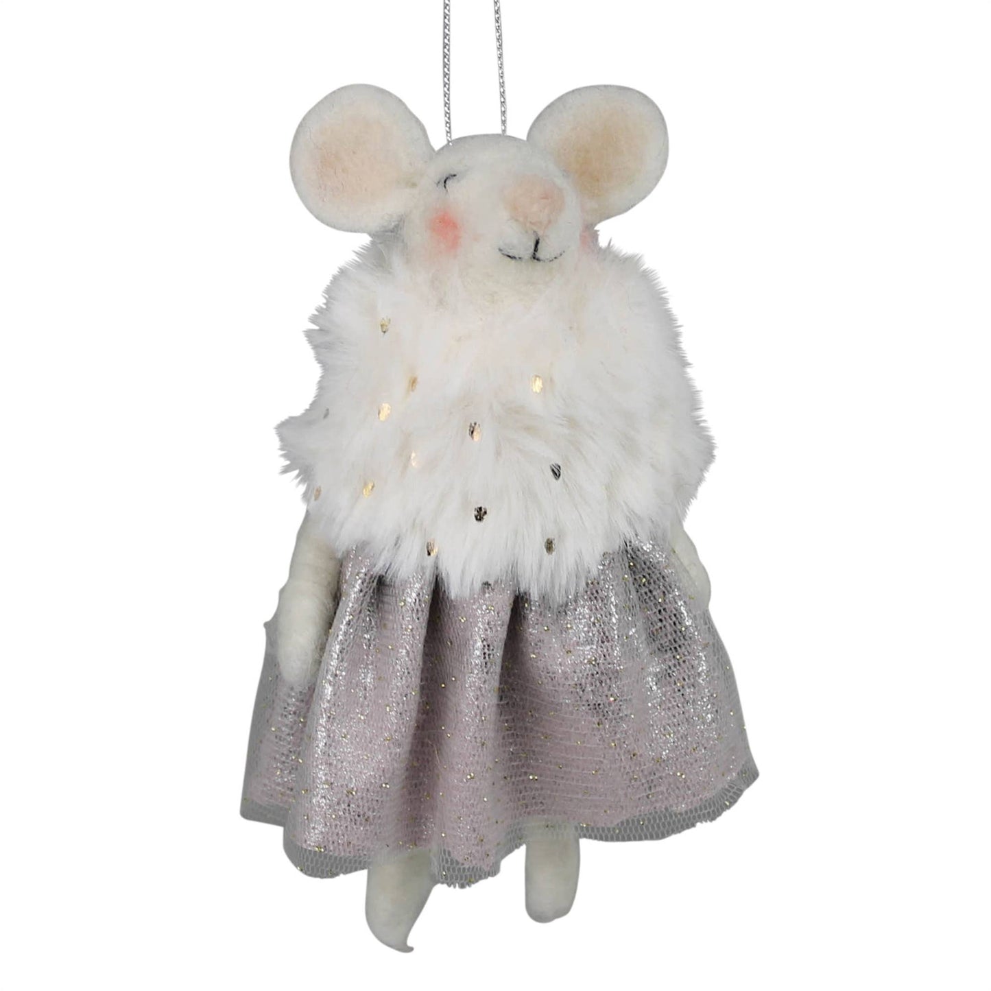 Fancy Mouse Ornament, Felt