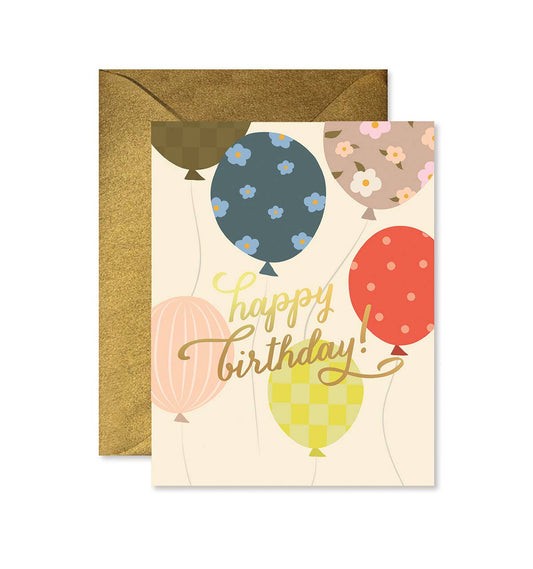 Balloon Release Birthday Greeting Card