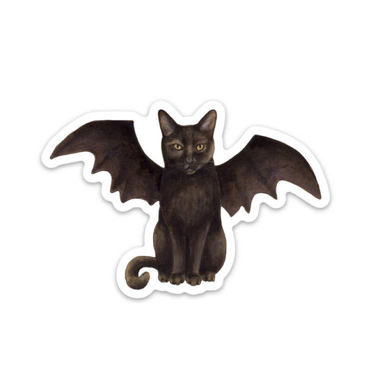 Little Bat Cat - Vinyl STICKER