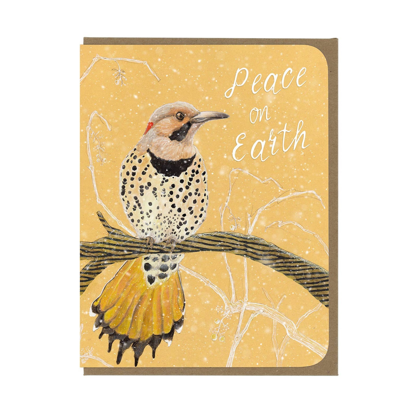 HOLIDAY -  Peace on Earth & Flicker - Greeting Card